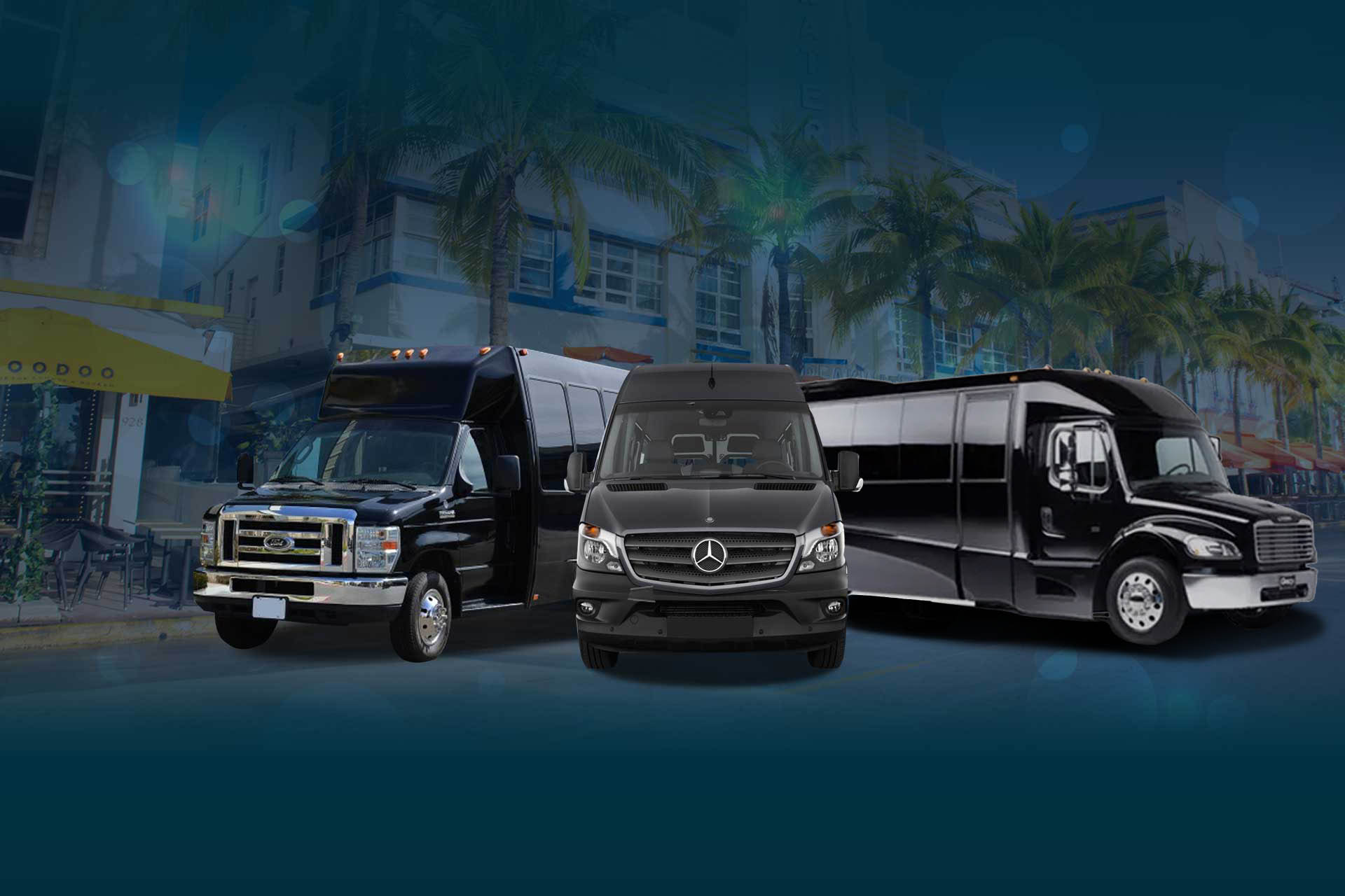 Black Tie XL Limousines | Buses Pro | Airport & Port Transportation | Charters, Transfers, Shuttle | Miami, West Palm Beach, Ft. Lauderdale, Hollywood, Key West, Orlando, Tampa